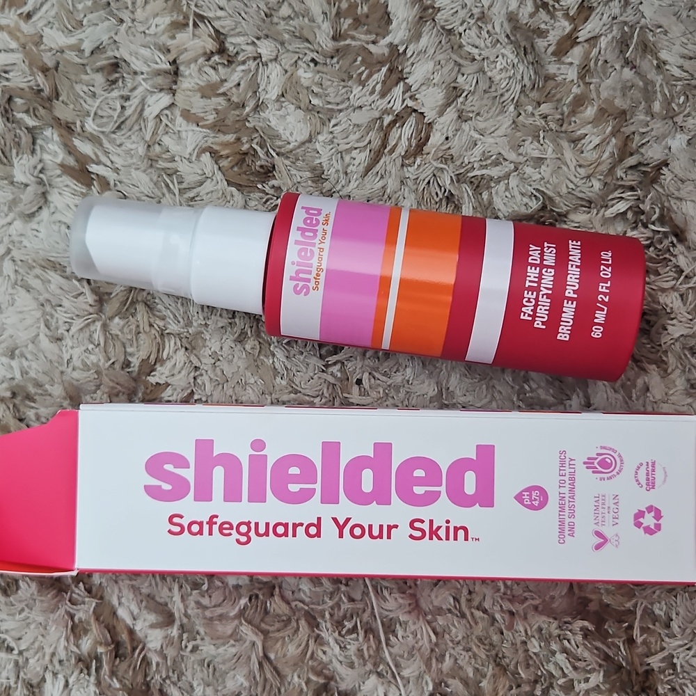 Shielded Beauty Face The Day Purifying Mist for Protection & Hydration 2 oz. NIB